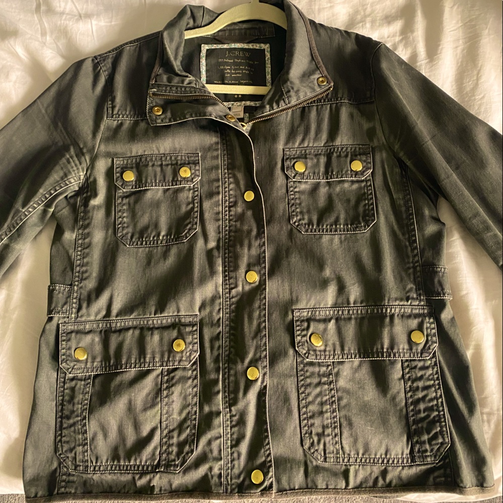 Resin-coated twill field jacket